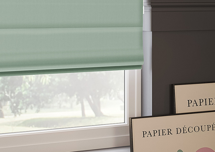 Lyra, Sea Salt - Motorised Roman Blind - Image 5